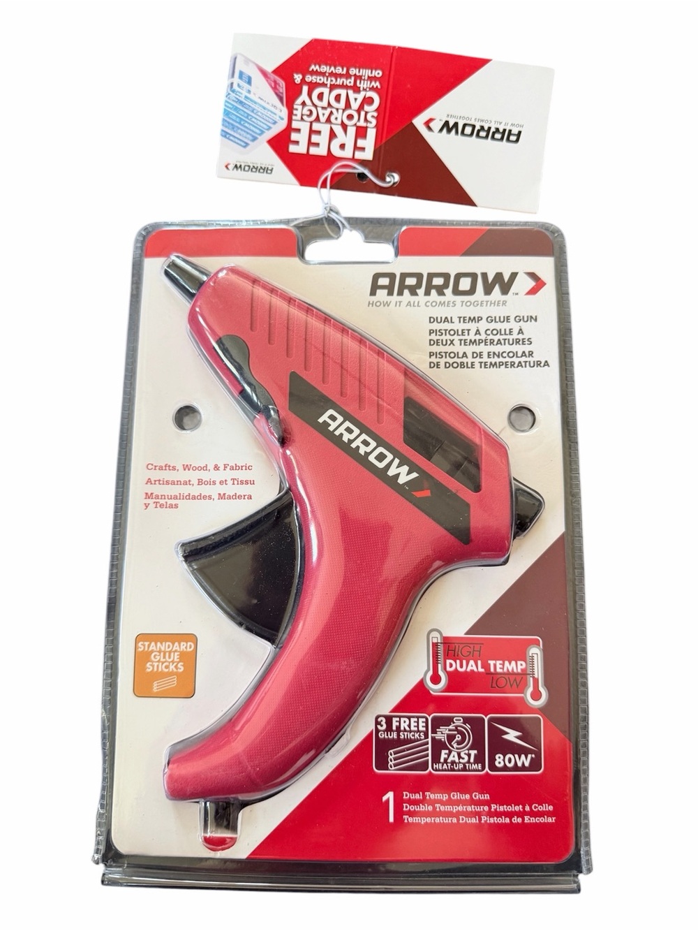Arrow Red and Black Dual-Temp Glue Gun